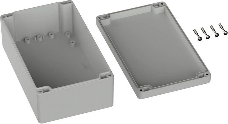 Produktbild: TRU COMPONENTS TC-9065480 Outdoor-Geh&auml;use 200 x 120 x 75 Polycarbonat Lichtgrau (RAL 7035) 1 St.
