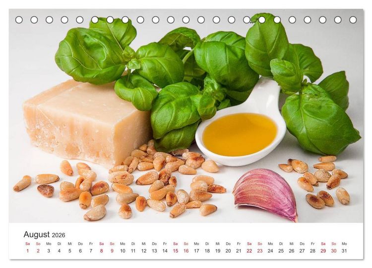 Produktbild: Kulinarische Kompositionen (Tischkalender 2026 DIN A5 quer), CALVENDO Monatskalender
