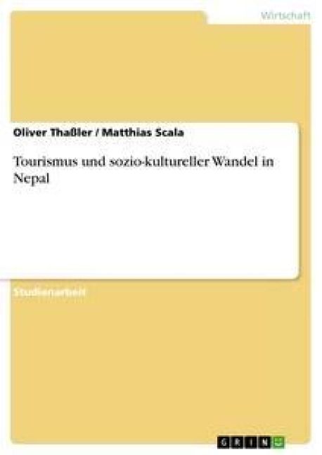 Produktbild: Tourismus und sozio-kultureller Wandel in Nepal