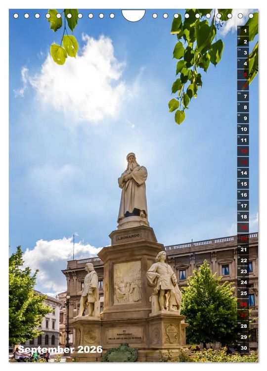 Produktbild: MAILAND Prachtvolle Impressionen (Wandkalender 2026 DIN A4 hoch), CALVENDO Monatskalender