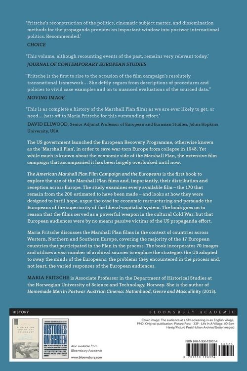 Produktbild: Fritsche, M: American Marshall Plan Film Campaign and the Eu