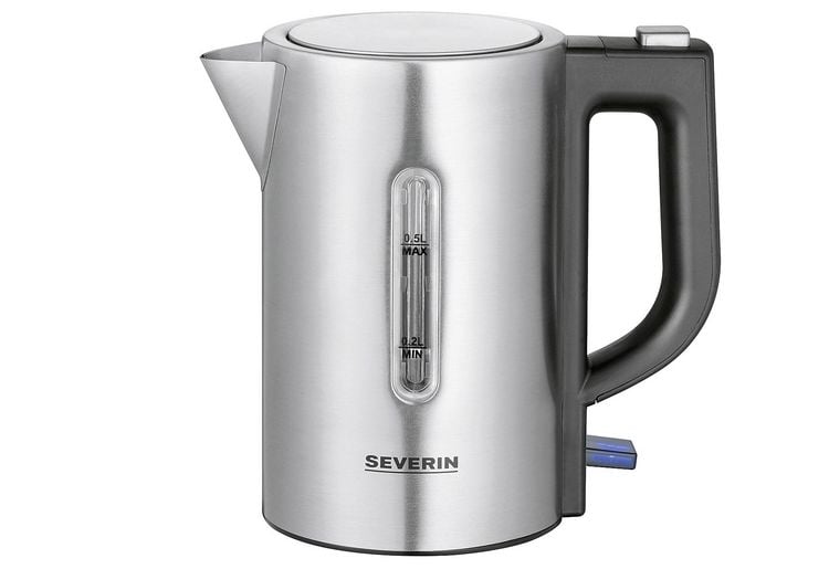 Produktbild: Severin WK 3647 Wasserkocher BPA-frei Edelstahl, Schwarz Fassungsverm&ouml;gen: 0.5l