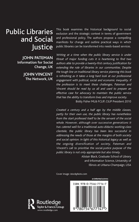 Produktbild: Public Libraries and Social Justice