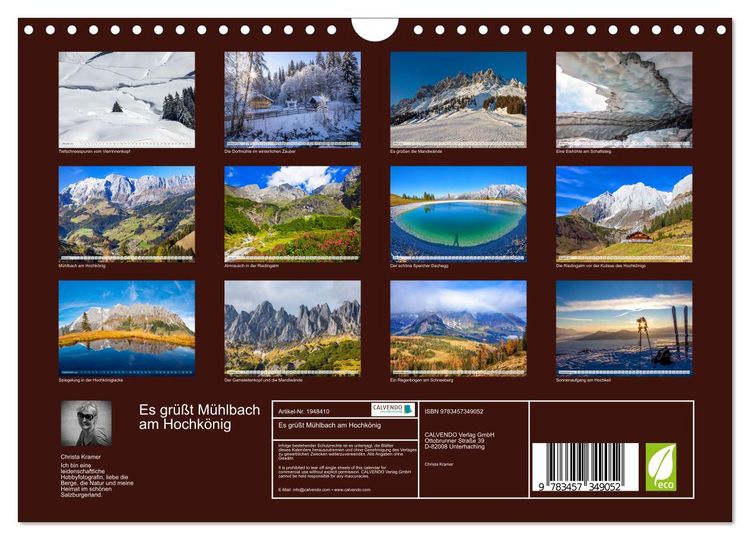 Produktbild: Es gr&uuml;&szlig;t M&uuml;hlbach am Hochk&ouml;nig (Wandkalender 2026 DIN A4 quer), CALVENDO Monatskalender