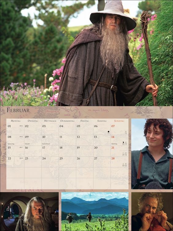 Produktbild: Der Herr der Ringe Broschur XL Kalender 2027