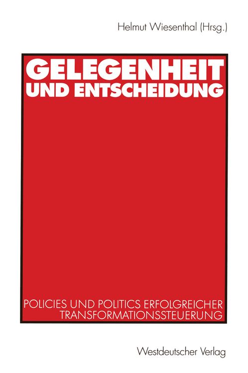 Produktbild: Gelegenheit und Entscheidung