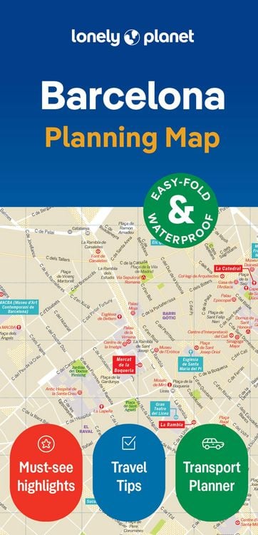 Produktbild: Lonely Planet Barcelona City Map