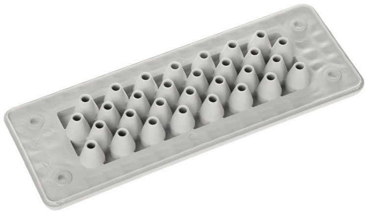 Produktbild: Trelleborg MH-24 F 30-1 LIGHT GREY UL94 V-0 IP65 | TPE | Screw Durchf&uuml;hrungsplatte TPE Grau 1 St.