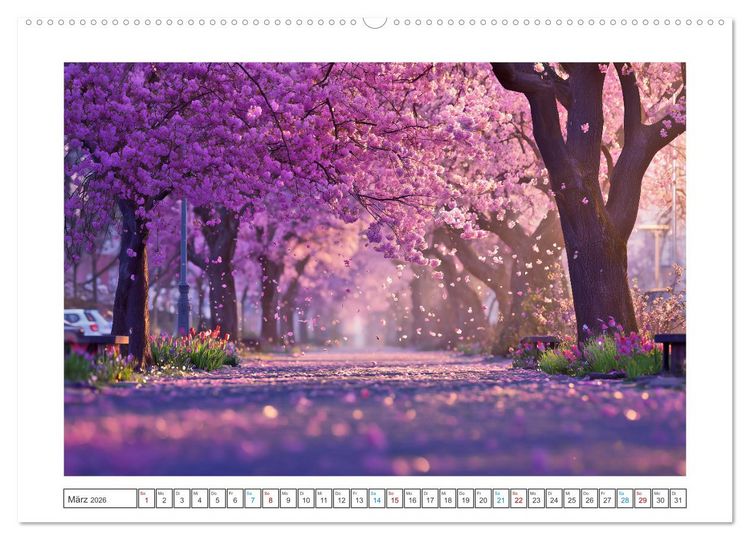 Produktbild: Magie der Jahreszeiten (hochwertiger Premium Wandkalender 2026 DIN A2 quer), Kunstdruck in Hochglanz