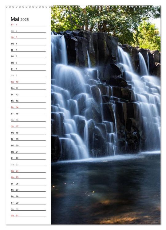 Produktbild: Faszination Wasserfall (Wandkalender 2026 DIN A2 hoch), CALVENDO Monatskalender