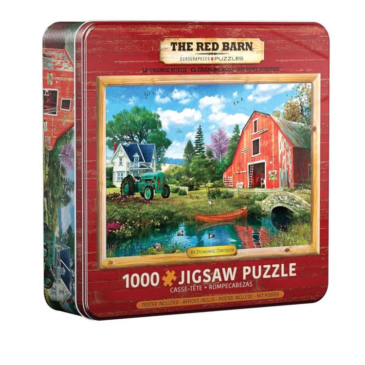 Produktbild: Puzzle in Dosen 1000 Teile - Davison D: The Red Barn by Dominic Davison