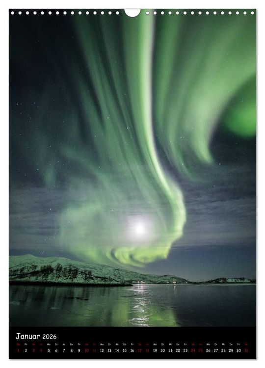 Produktbild: Polarlichtkalender (Wandkalender 2026 DIN A3 hoch), CALVENDO Monatskalender