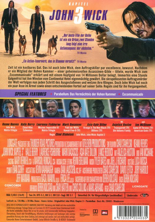 Produktbild: John Wick: Kapitel 3