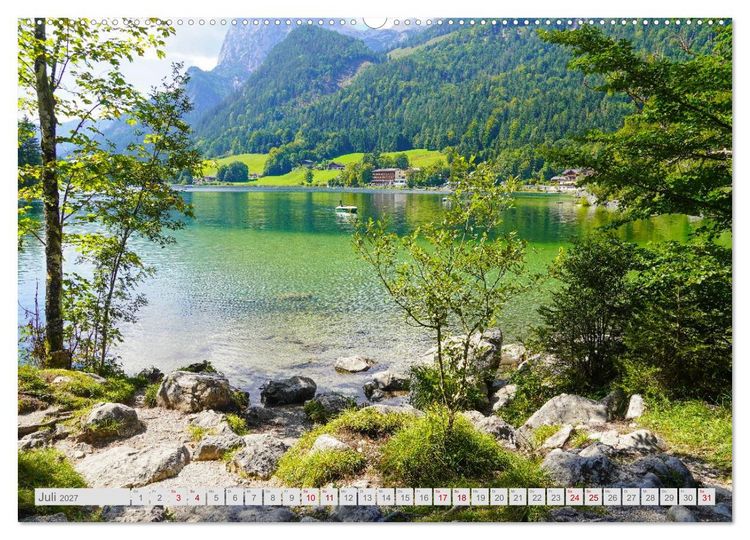 Produktbild: Malerische Bergseen in den bayerischen Alpen (Wandkalender 2027 DIN A2 quer), CALVENDO Monatskalender