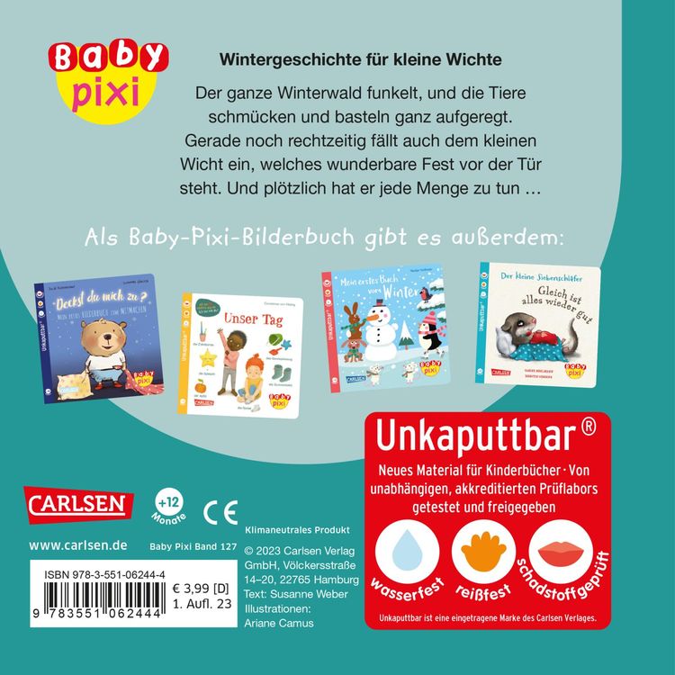 Produktbild: Baby Pixi (unkaputtbar) 127: Wintergeschichte für kleine Wichte