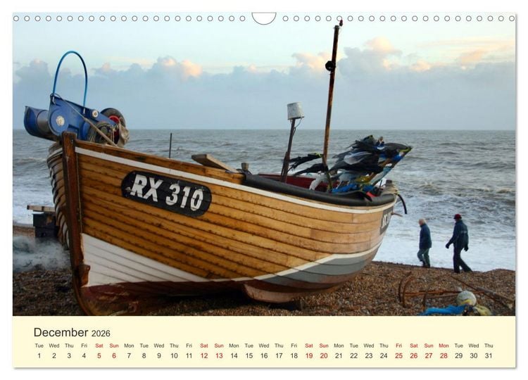 Produktbild: The Hastings Fishing Fleet (Wall Calendar 2026 DIN A3 landscape), CALVENDO 12 Month Wall Calendar