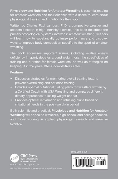 Produktbild: Physiology and Nutrition for Amateur Wrestling