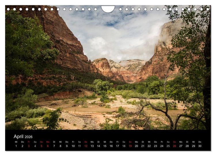 Produktbild: USA - faszinierender S&uuml;dwesten / CH-Version (Wandkalender 2026 DIN A4 quer), CALVENDO Monatskalender