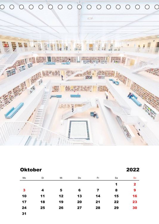 Produktbild: Minimalistische Architektur (Tischkalender 2022 DIN A5 hoch)