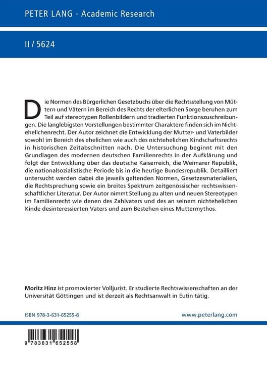 Produktbild: Mutter- und Vaterbilder im Familienrecht des BGB 1900&ndash;2010