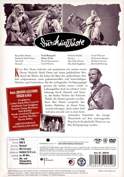 Produktbild: Durch die W&uuml;ste (Sch&auml;tze des deutschen Tonfilms)