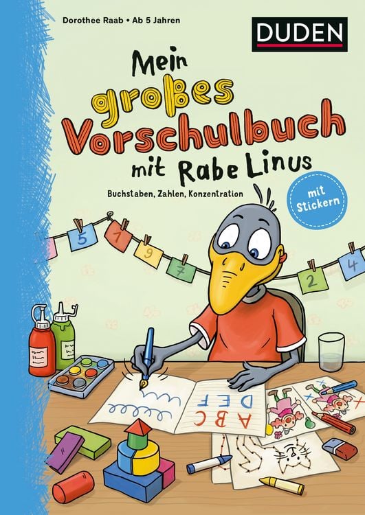 Produktbild: Mein gro&szlig;es Vorschulbuch mit Rabe Linus