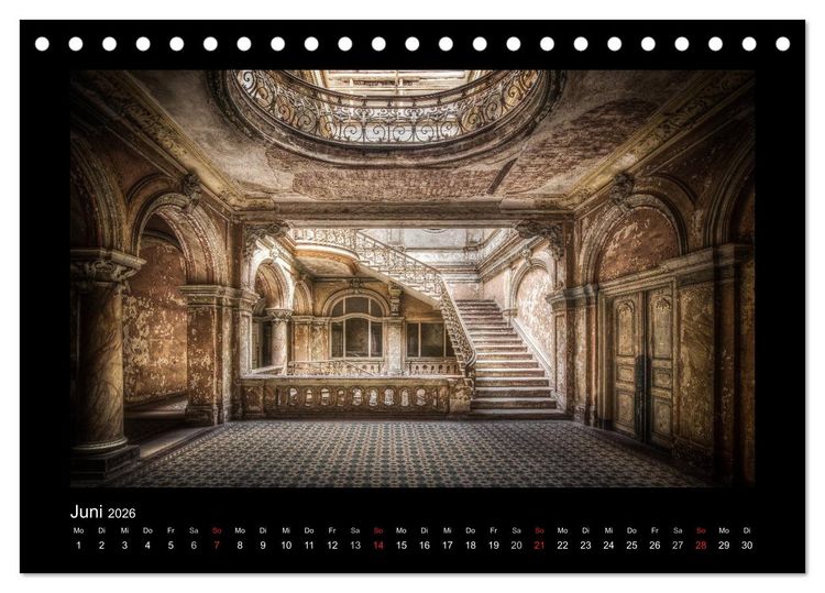 Produktbild: Lost Places - verlassene Orte vergangener Glanz (Tischkalender 2026 DIN A5 quer), CALVENDO Monatskalender