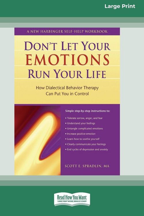 Produktbild: Don't Let Your Emotions Run Your Life (16pt Large Print Edition)