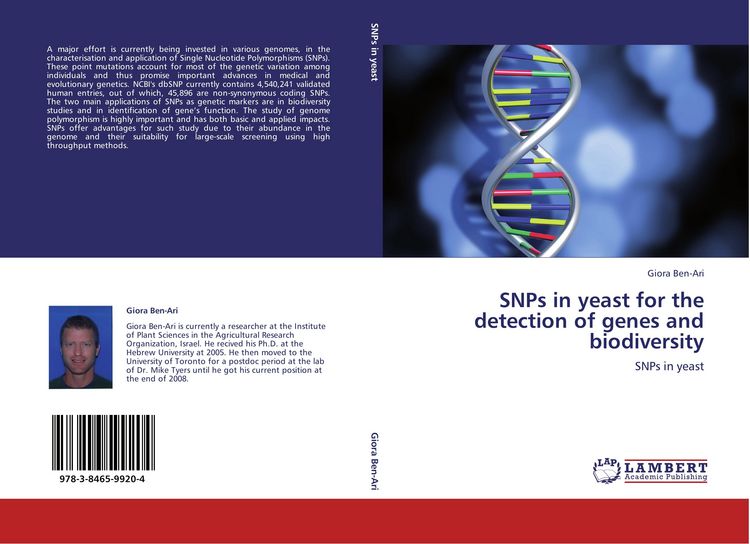Produktbild: SNPs in yeast for the detection of genes and biodiversity