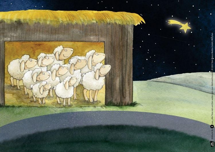 Produktbild: Alle Tiere nah und fern wollen gern zum Weihnachtsstern. Adventskalender