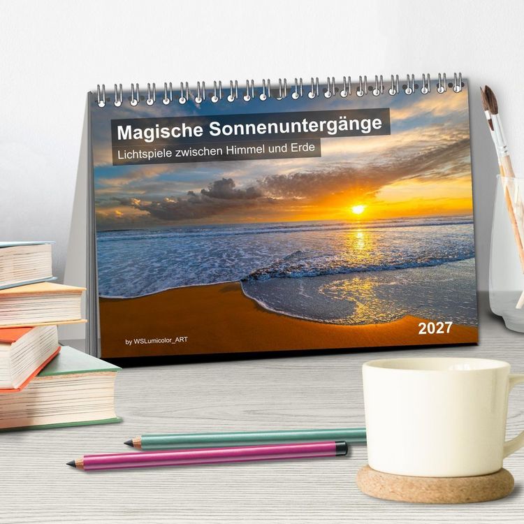 Produktbild: Magische Sonnenunterg&auml;nge (Tischkalender 2027 DIN A5 quer), CALVENDO Monatskalender