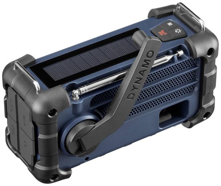 Produktbild: Sangean MMR-99 DAB+ Blue Outdoorradio DAB+, DAB, UKW Notfallradio, Bluetooth&reg; Solarpanel, spritzwassergesch&uuml;tzt, staubdicht, Taschenlampe Blau