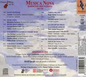 Produktbild: Musica Nova: Harmonie Des Nations 1500-1700