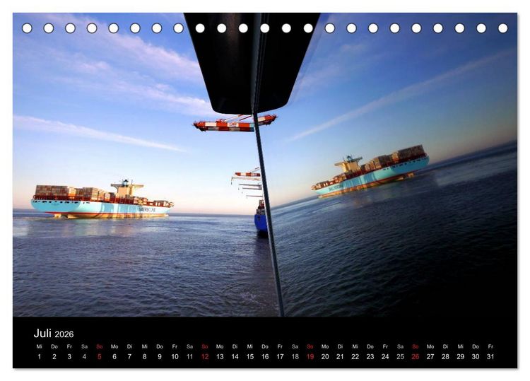 Produktbild: Containerwelten (Tischkalender 2026 DIN A5 quer), CALVENDO Monatskalender