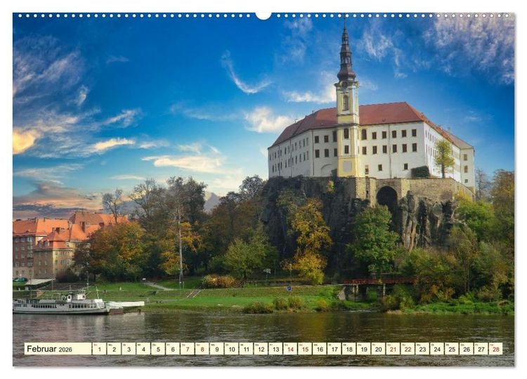Produktbild: Die malerische Elbe (Wandkalender 2026 DIN A2 quer), CALVENDO Monatskalender