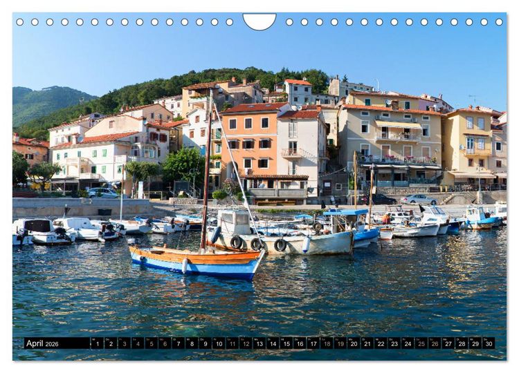 Produktbild: Moscenicka Draga 2026 - Urlaubsparadies an der Kvarner Bucht (Wandkalender 2026 DIN A4 quer), CALVENDO Monatskalender