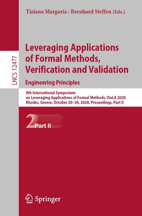 Produktbild: Leveraging Applications of Formal Methods, Verification and Validation: Engineering Principles