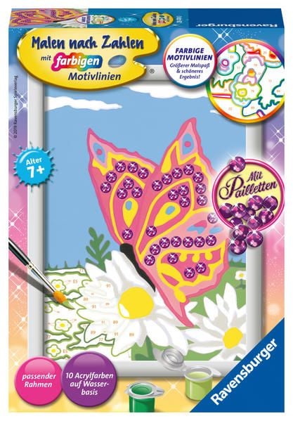 Produktbild: CreArt, Malen nach Zahlen Kinder - Schmetterling