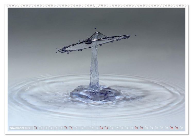 Produktbild: Getropft (hochwertiger Premium Wandkalender 2026 DIN A2 quer), Kunstdruck in Hochglanz