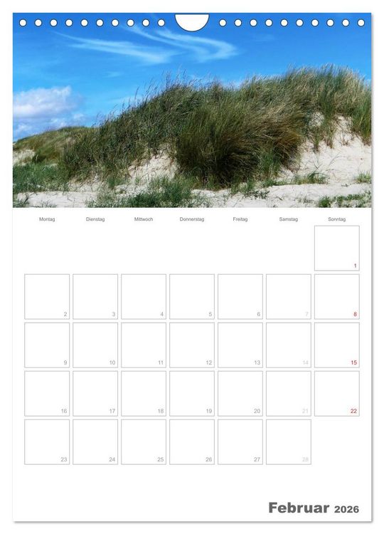Produktbild: D&auml;nemarks Westk&uuml;ste (Wandkalender 2026 DIN A4 hoch), CALVENDO Monatskalender