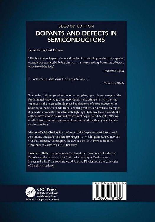 Produktbild: Dopants and Defects in Semiconductors