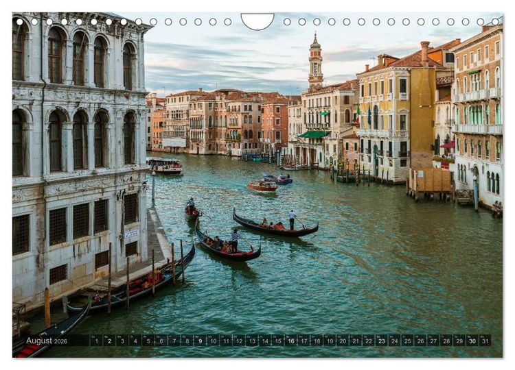 Produktbild: Venedig &ndash; Zauber der Lagunenstadt (Wandkalender 2026 DIN A4 quer), CALVENDO Monatskalender