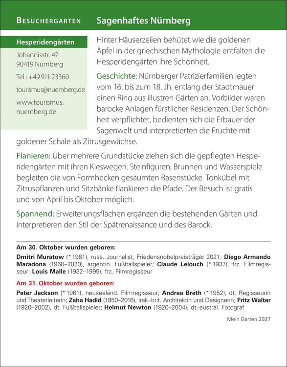 Produktbild: Mein Garten Tagesabrei&szlig;kalender 2027 - Praktische Tipps f&uuml;r 2027