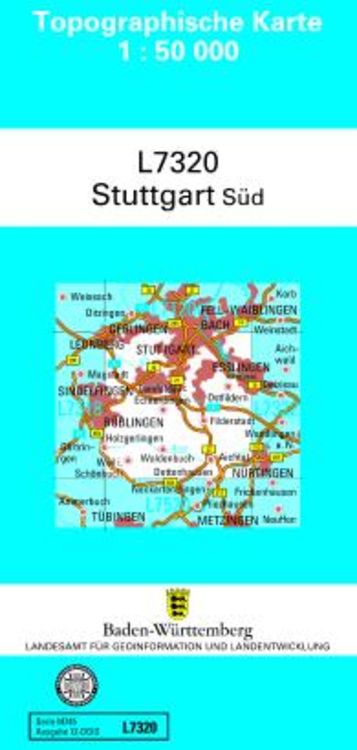 Produktbild: Stuttgart S&uuml;d 1 : 50 000