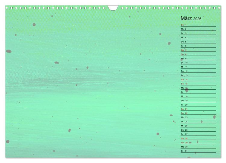 Produktbild: Pastellbunter DIY-Bastelkalender (Wandkalender 2026 DIN A3 quer), CALVENDO Monatskalender