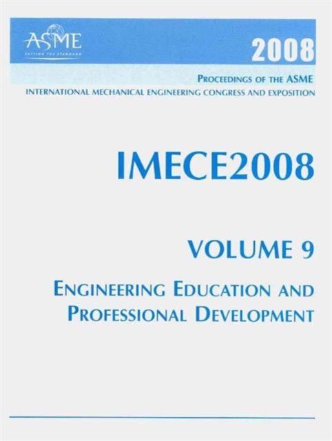 Produktbild: 2008 Proceedings of the Asme International Mechanical Engineering