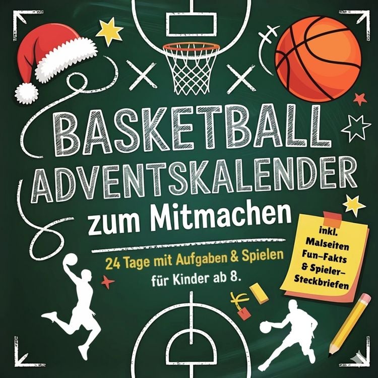 Produktbild: Der Basketball-Adventskalender zum Mitmachen f&uuml;r Kinder