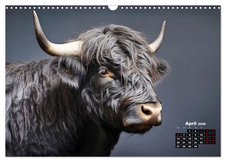 Produktbild: Only Black (Wandkalender 2026 DIN A3 quer), CALVENDO Monatskalender