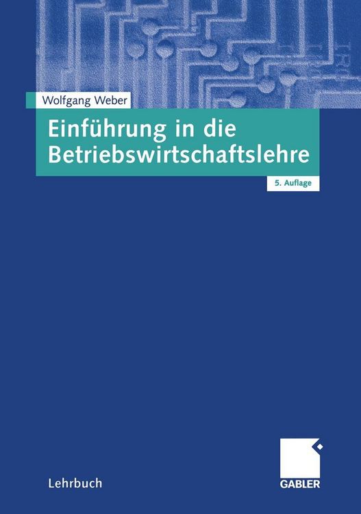 Produktbild: Einf&uuml;hrung in die Betriebswirtschaftslehre