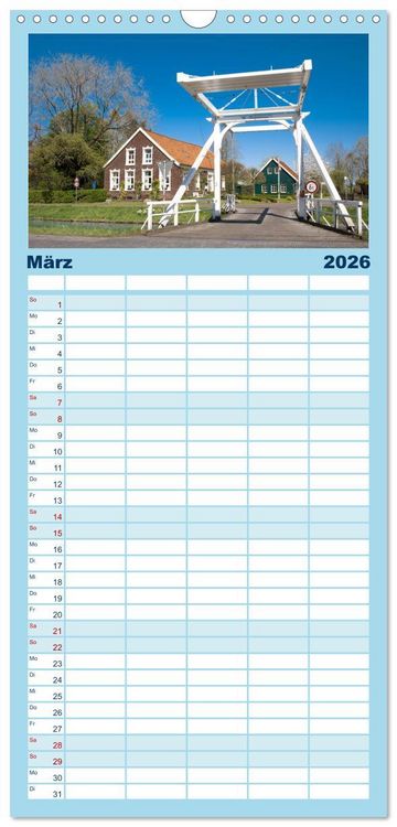 Produktbild: Familienplaner 2026 - Mein Land, Ostfriesland mit 5 Spalten (Wandkalender, 21 x 45 cm) CALVENDO